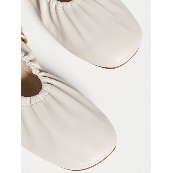 Stella McCartney Falabella Chunky Chain Ballet Flats- Cream - Picture 7 of 12